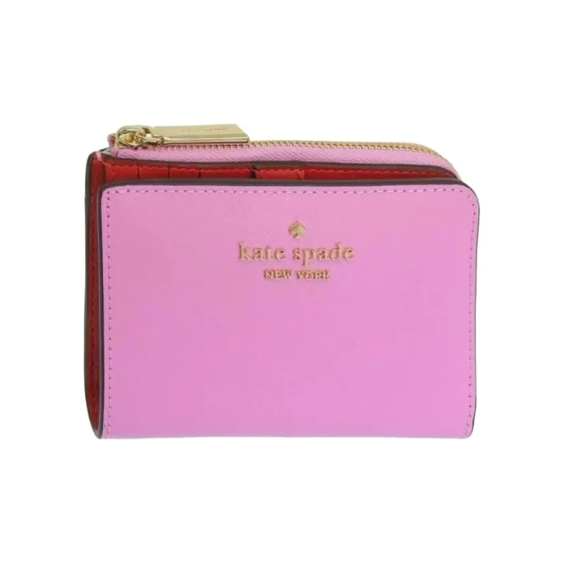 Kate Spade Leather Wallet Trumpets Women's Wave Pink-1