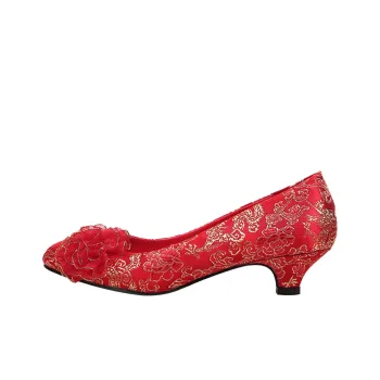 MCKP Slim Heel High Heels Women's Red