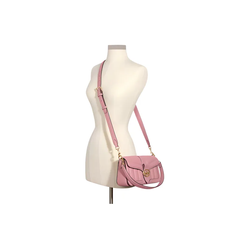 COACH Georgie Leather Crossbody Underarm Shoulder Bag Tubas Women's Pink-3
