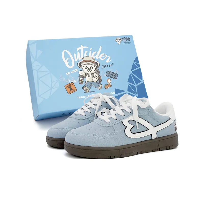 Teddy Bear Collection Slip Resistant Low Top Skateboard Shoes Unisex-22