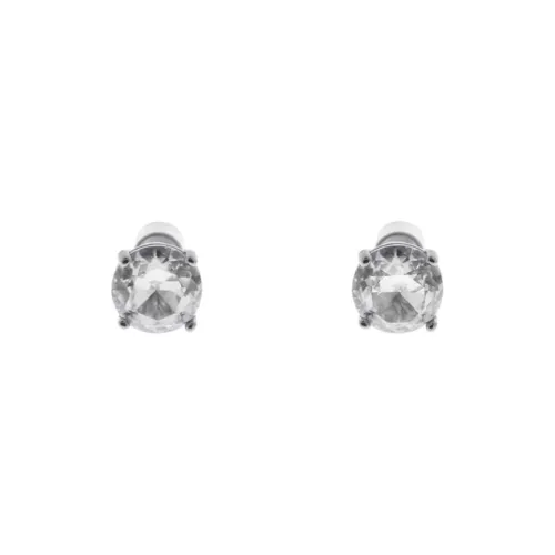 Balenciaga Stainless Steel Earrings Unisex Silver