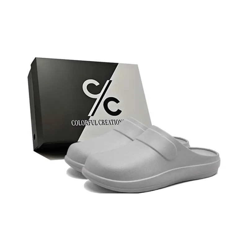 Colorful Creations EVA Cut Out Quiet Odor Resistant Abrasion Resistant Slip Resistant Closed Toe Slippers Men's Box-6