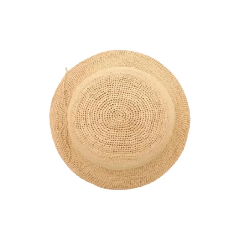 HELEN KAMINSKI Raffia Bucket Hats Unisex Yellow-1