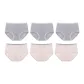6 Pack (3 Heather Gray+3 Calamine)
