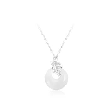 Love Link Chalcedony Jade Necklaces Women's