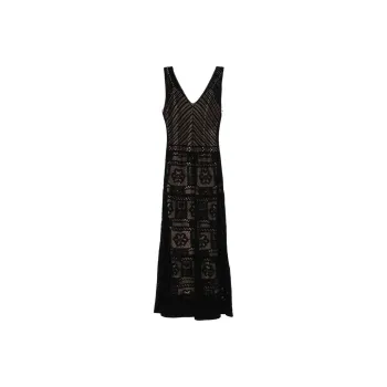 D.Exterior Sleeveless Dress Women's Black