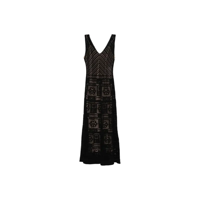 D.Exterior Lace Maxi Dress-0