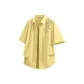 [Ice Silk Sun Protection]Linen Yellow (Fp Fapai Bamboo Left Shoulder Logo)