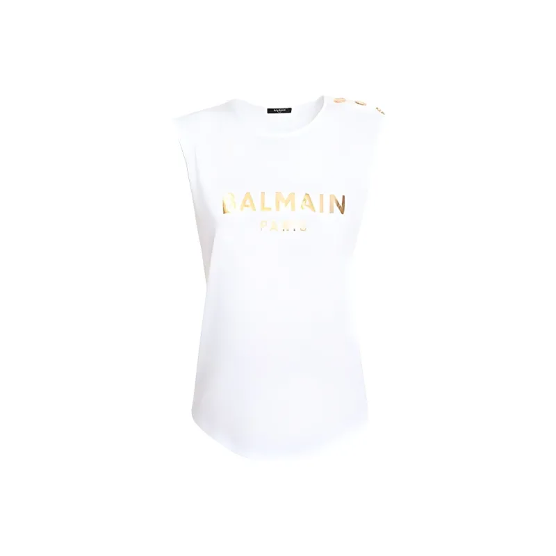 BALMAIN SS21 Regular T Shirt Women's White-0