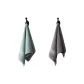 2 Pack Thickened Extra Large 100% cotton Face Towel (Gray+Green)