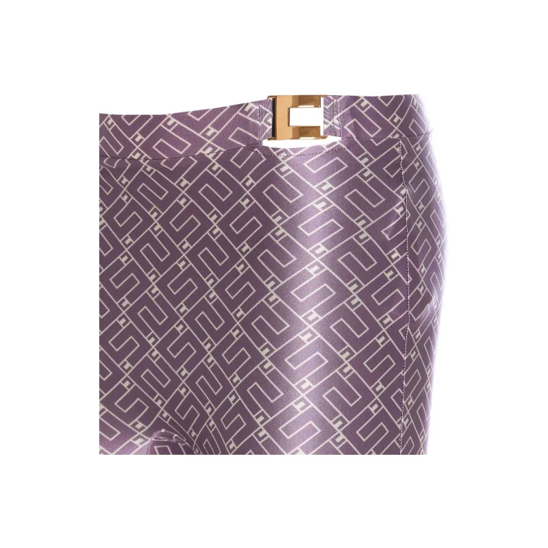 Elisabetta Franchi Casual Pants Women's Purple-3