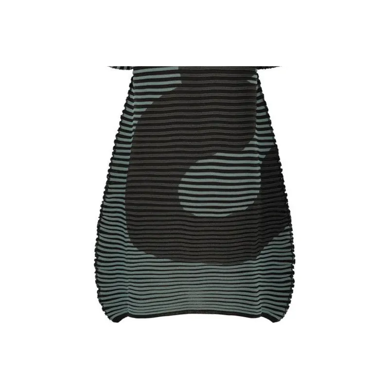 ISSEY MIYAKE Short Sleeved Dress Women's Green-2