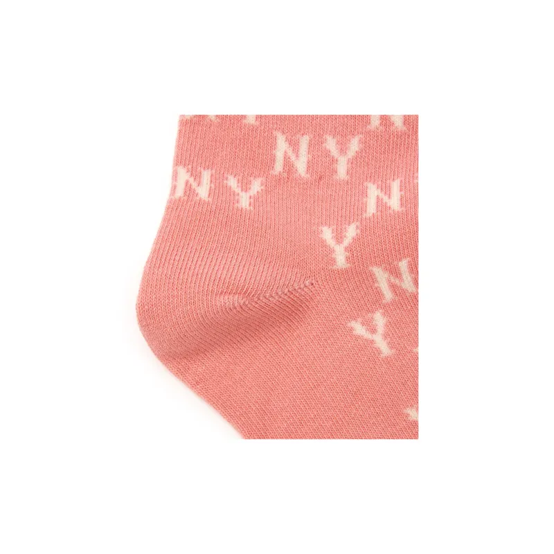MLB New York Yankees Mid Calf Socks Unisex 1 Pack Pink-2