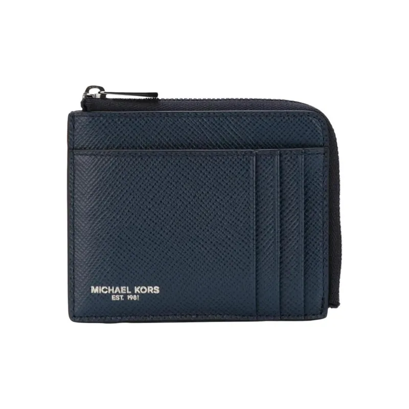 MICHAEL KORS Leather Wallet Regular Men's Marine Blue-0