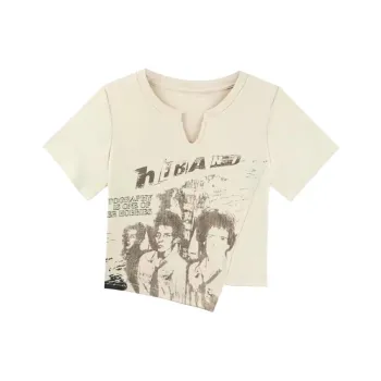 DOKZB T Shirts Women's Apricot
