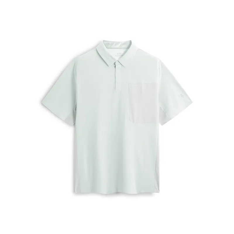 PEACEBIRD MEN Polo Shirts Men Sage White 1-0