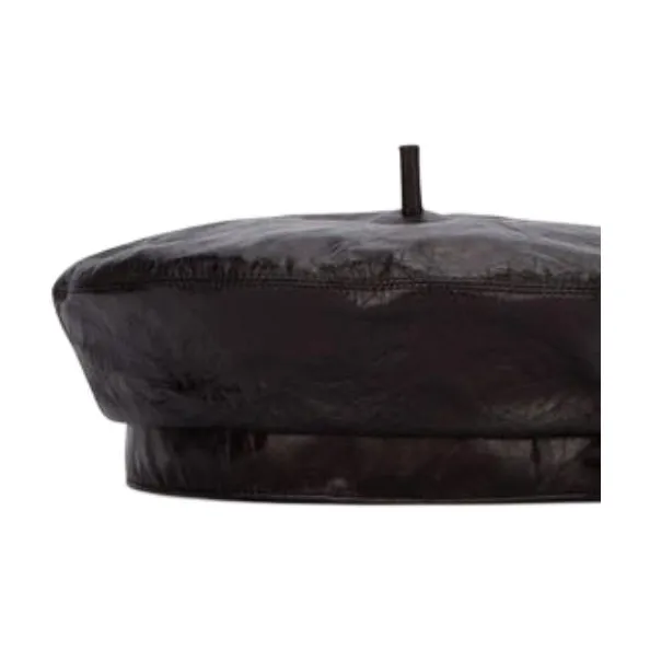 DIOR Calfskin Berets Women's Black-1