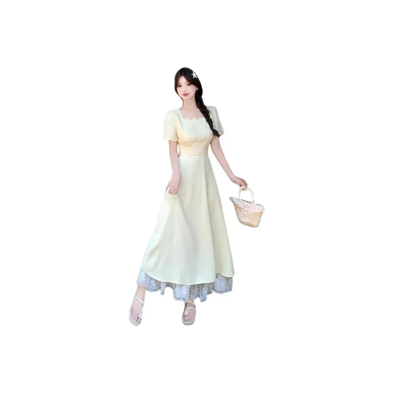 Mu Xiao Xin Short Sleeved Dress Women's-3