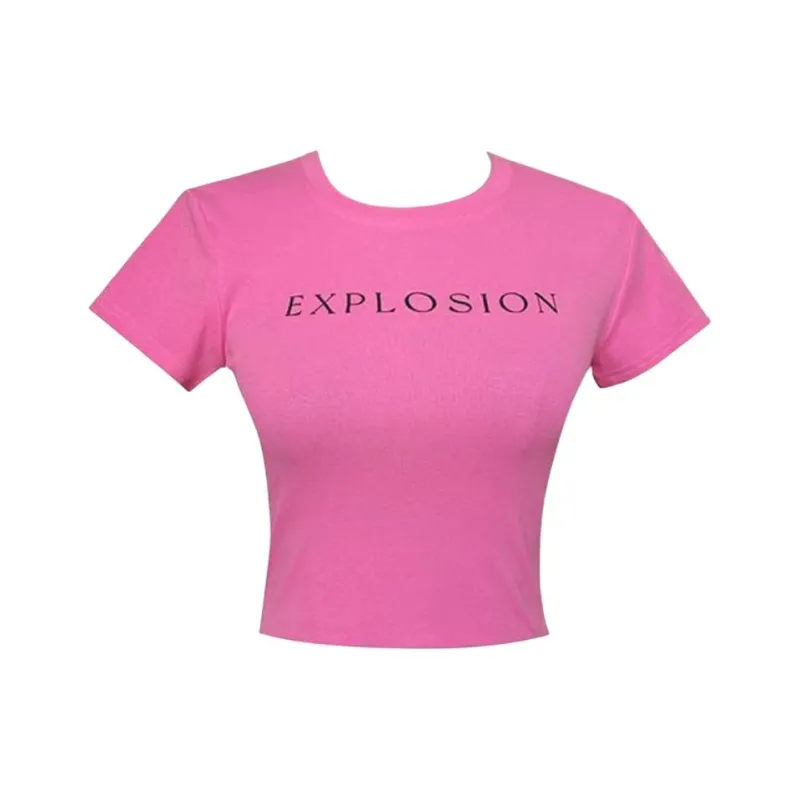 ABBY GODDESS T Shirts Women's Rose Red-0