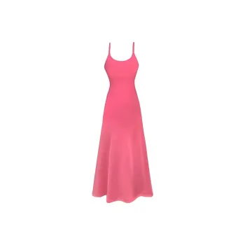 Mu Xiao Xin Slip Dresses Women's Rose Red