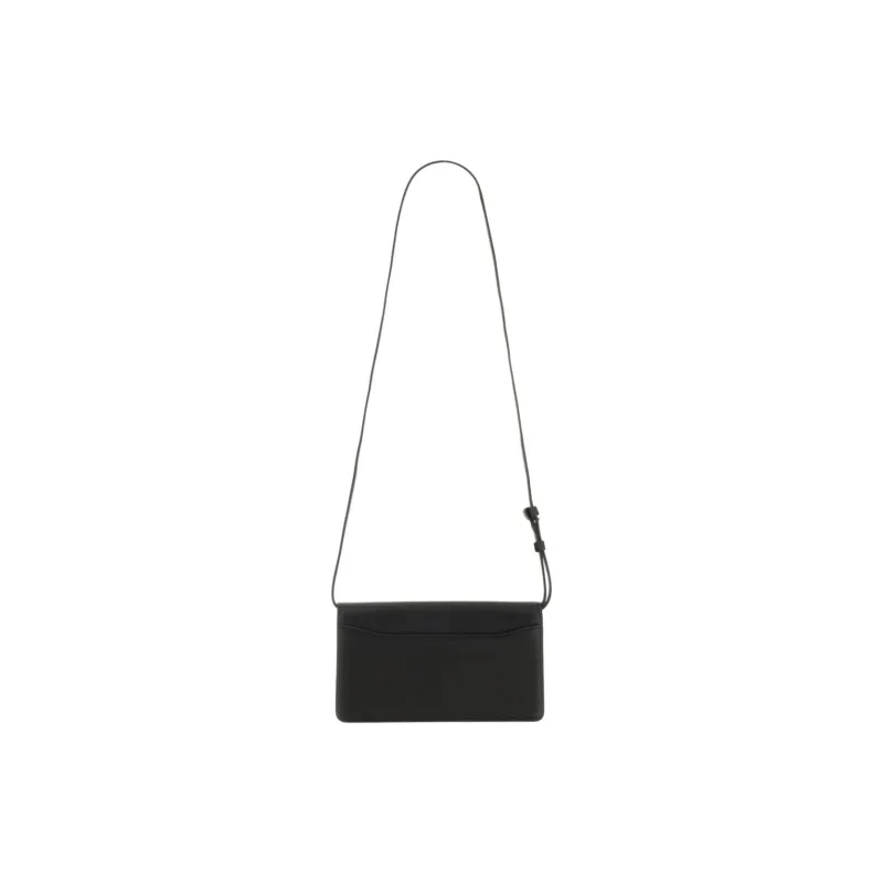 FIORUCCI Natural Leather Shoulder Bag, Crossbody Bag Women's Black-2