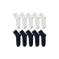 10-Pack (White 5+Navy Blue 5)