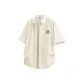 [Ice Silk Sun Protection]Apricot (Fp Round Badge Chest Logo)