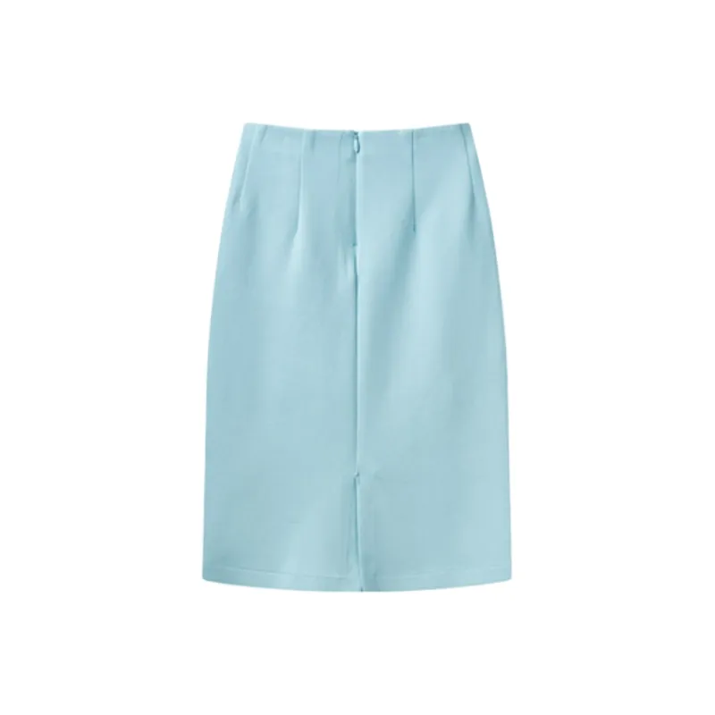 FILA Heritage Knit Long Skirt Women's Prussian Blue-1
