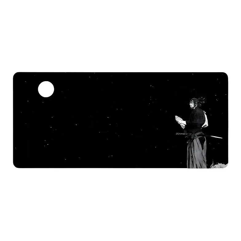 DANYIN Black White Anime Extra Large Minimalist Style Premium Desk Mat For Anime Esports Office, Washable Mouse Pads-99