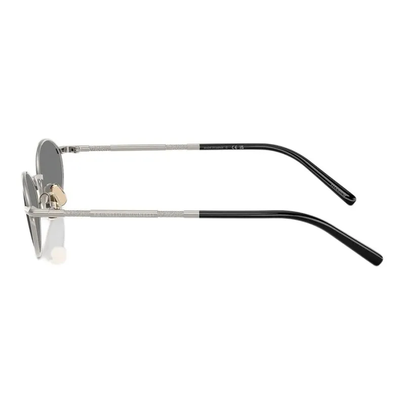 Brunello Cucinelli Titanium Oval Sunglasses Women's Silver-2