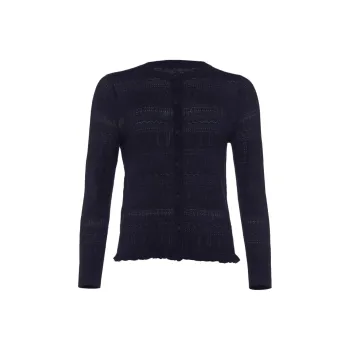 Eres Josette Pointelle knit Cashmere Cardigan