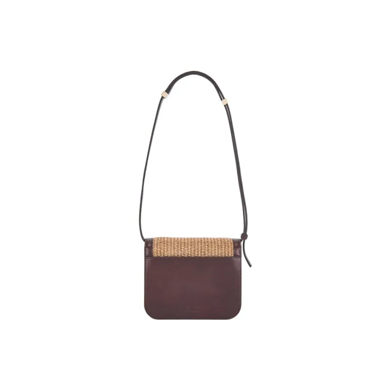 Loeffler Randall Straw Woven Crossbody Bag, Shoulder Bag Women's Coffee-2