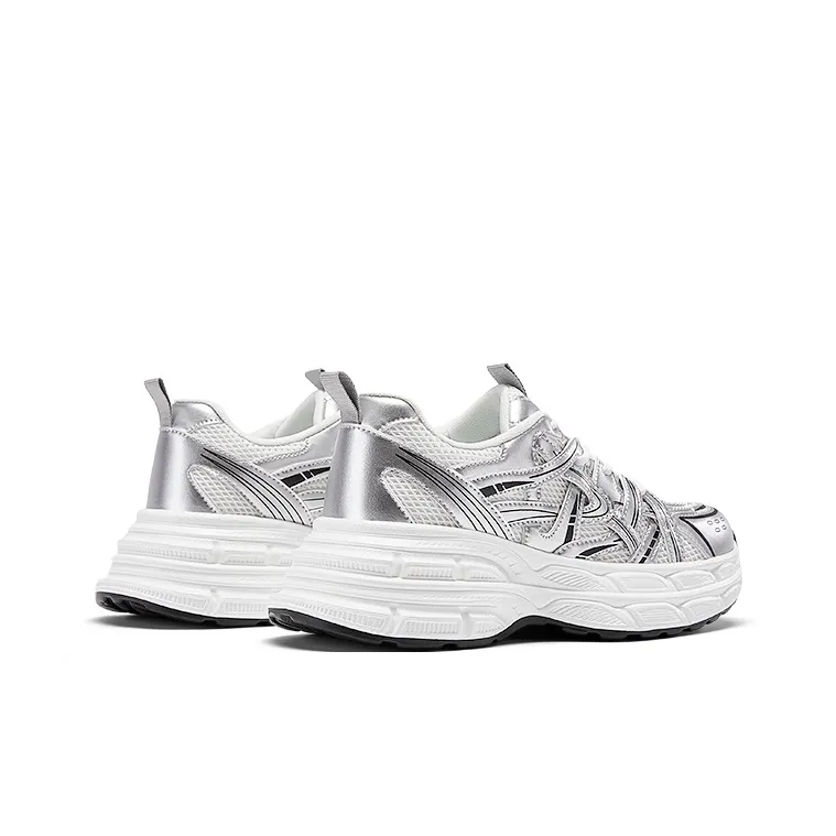 DAPHNE Low Top Chunky Sneakers Women's Silver-7