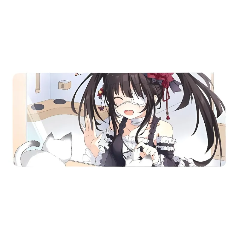 DANYIN Kurumi Tokisaki Extra Large Esports Computer Table Mats Anime Keyboard Pad Mouse Pads-23