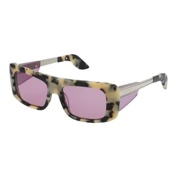 MARNI Acetate Rectangular Sunglasses Women's Tortoiseshell