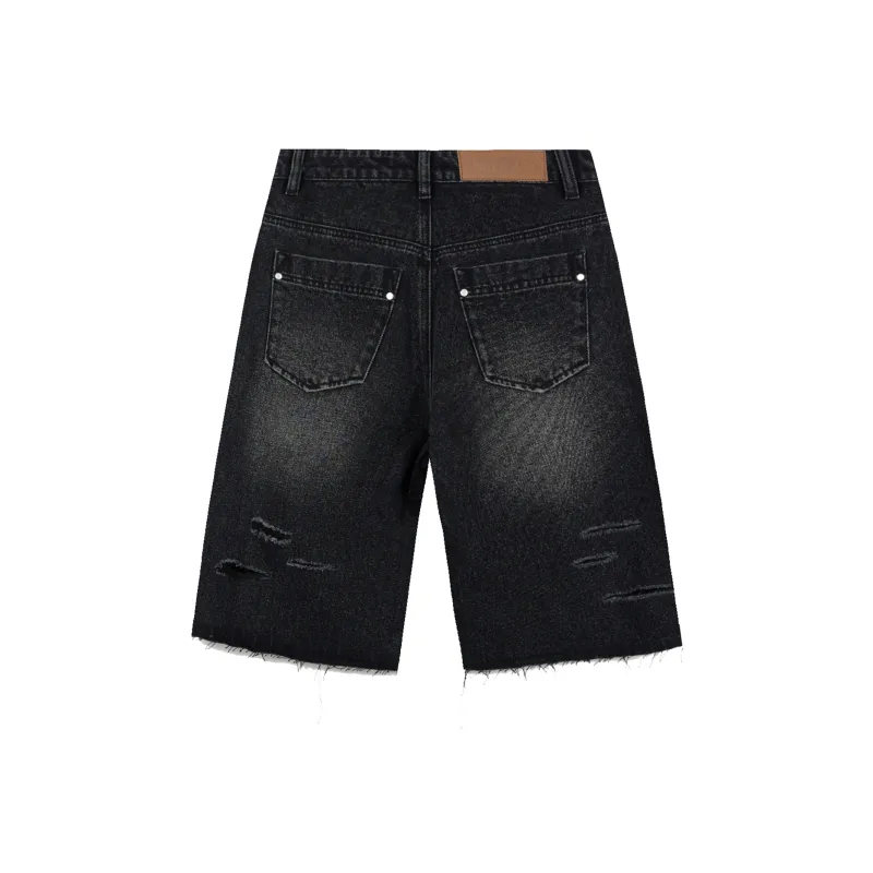 SMILEY Denim Shorts Unisex-5