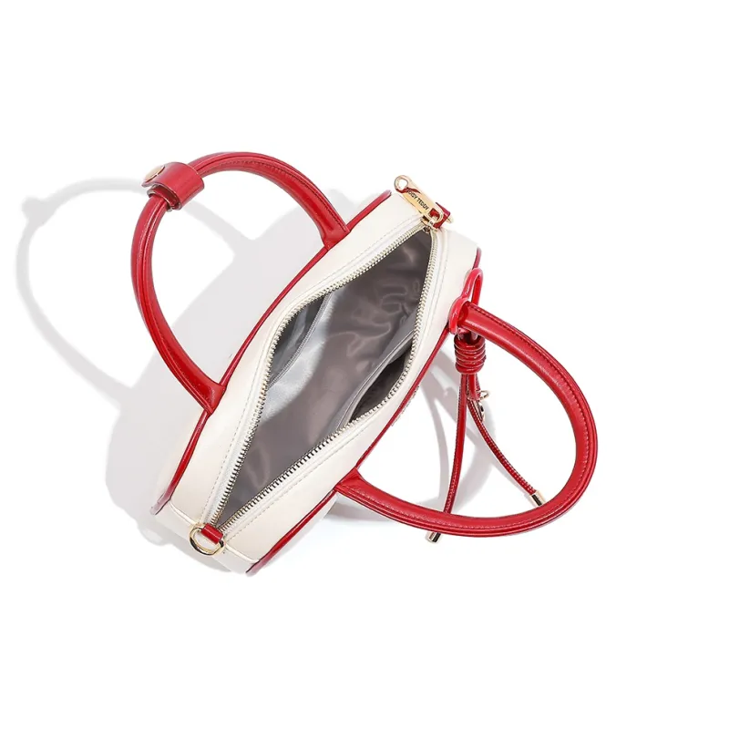 NOISY TEDDY PU Shoulder Bag, Crossbody Bag, Handbag Women's White-3
