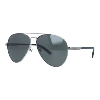 GUCCI Metal Plastic Aviator Sunglasses Unisex Silver