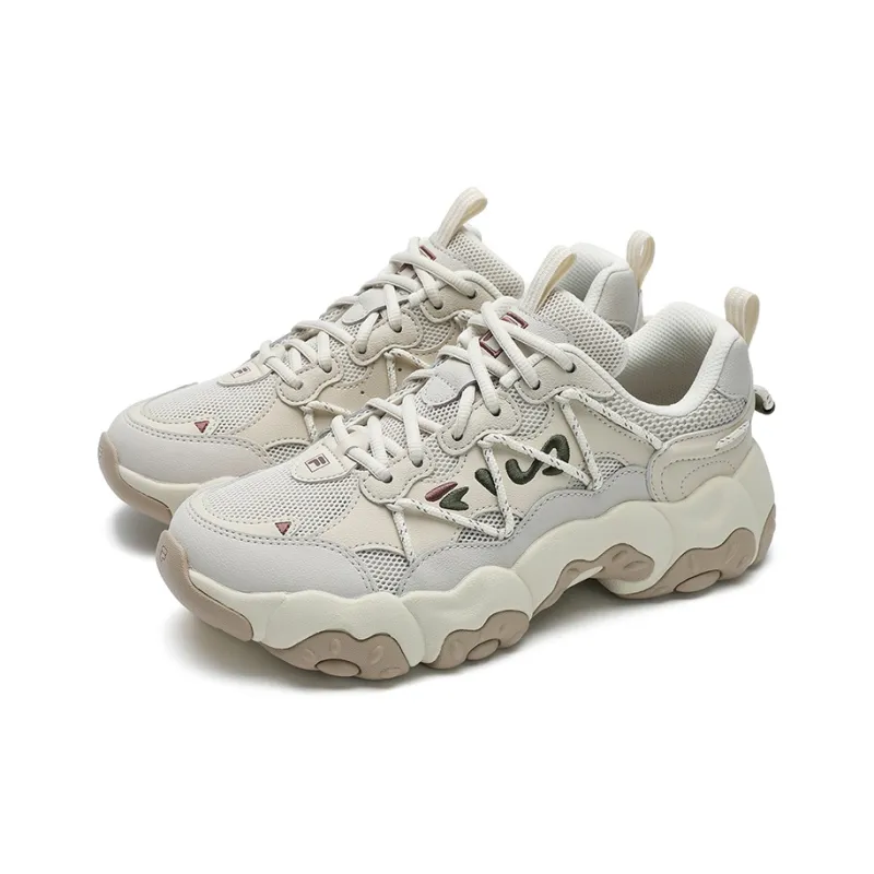 FILA FLUID 6 Coverage Support Lightweight Breathable Slip Resistant Low Top Running Shoes Women's Streptopelia Yellow-2