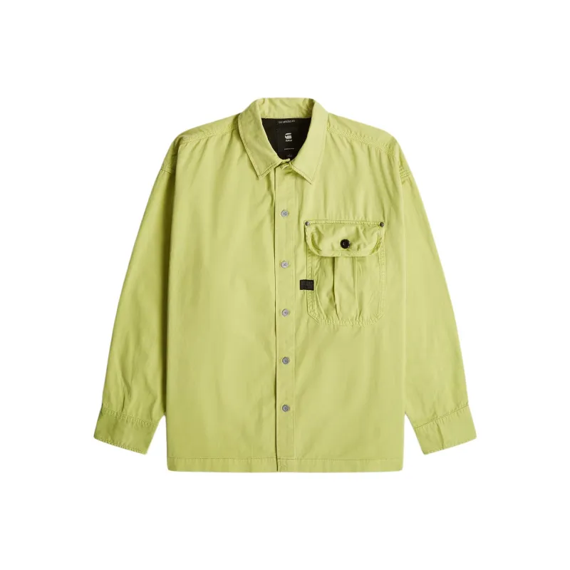 G STAR RAW Shirts Men Yellow Green-0