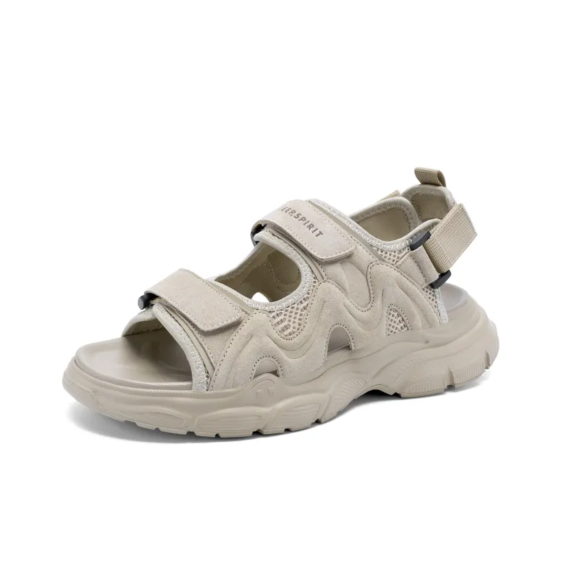 JEEP SPIRIT Beach Sandals Men's Beige-2