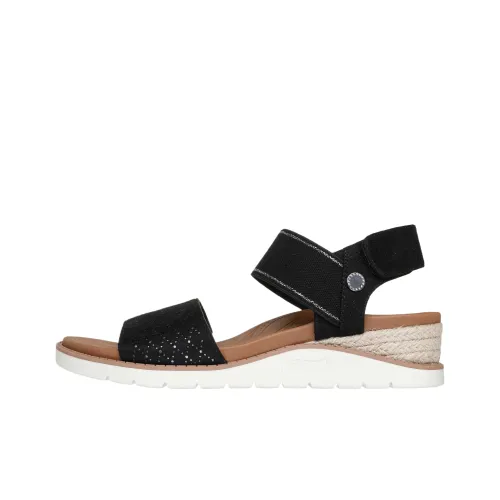 Skechers BOBS Arch Fit Beach Kiss One Strap Sandals Women's Black