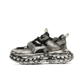 AMICNIEGD Breathable And Slip Resistant Low Top Chunky Sneakers Men's