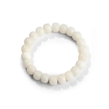 QIONGRUIGE QR White Jade Bodhi Bracelets Unisex