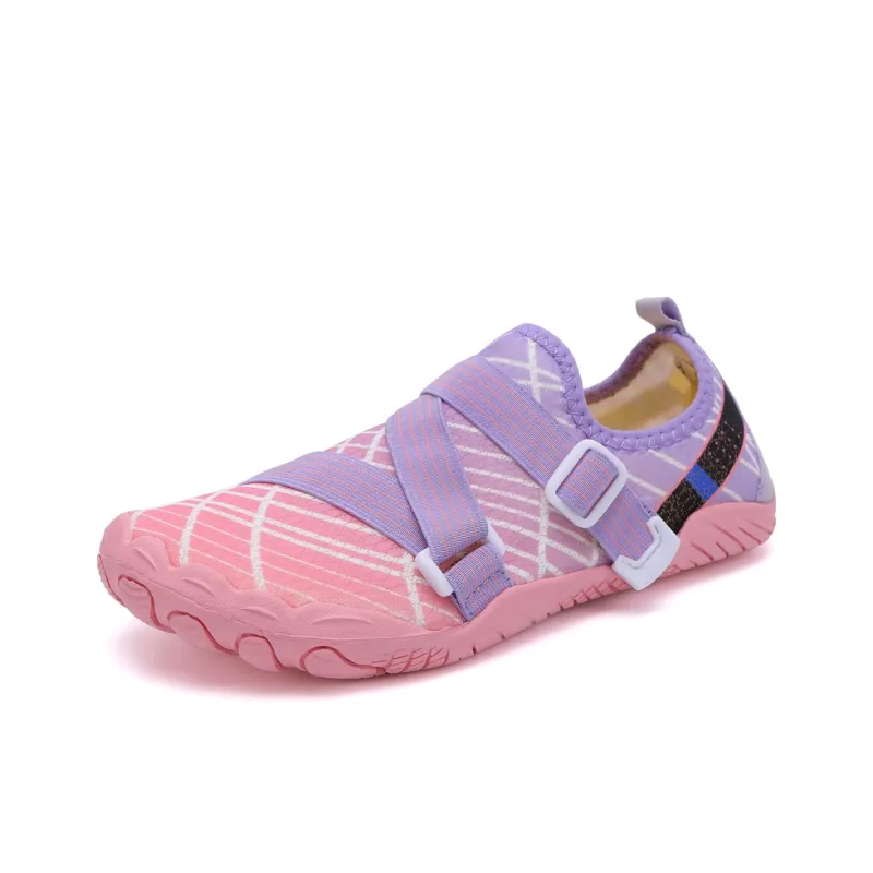GESENLANG Slip Resistant Breathable Abrasion Resistant Low Top Casual Shoes Women's Pink-1