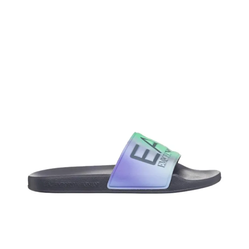 EMPORIO ARMANI EA7 Slide Slippers Men's Blue-1