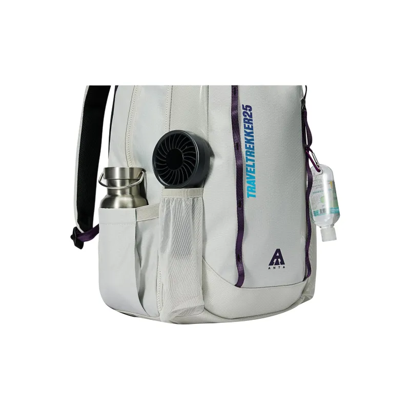 Anta Polyester Backpack Unisex Tone Gray-7
