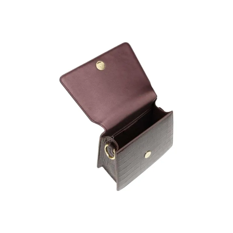 JW PEI Leather Handbag Women's Dark Brown-3