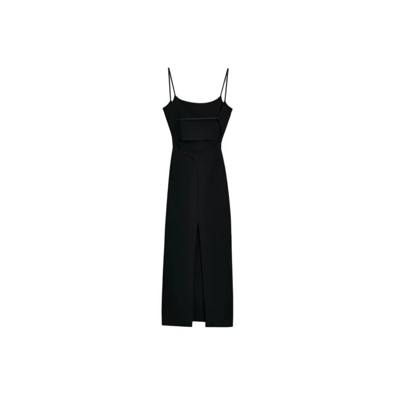 ZARA Slip Dresses Women's Black-1