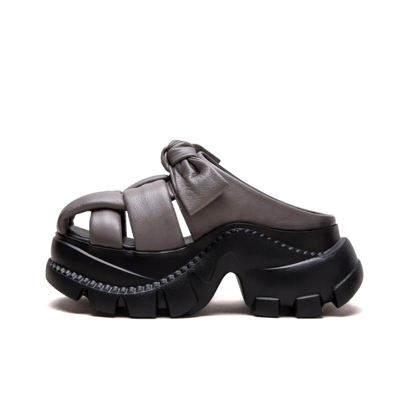 Jay Rubber Sole Woven Abrasion Resistant Closed Toe Slippers Women's-4